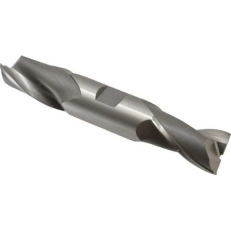 OSG 1, 1-5/8 LOC, 1 Shank Diam, 5-7/8 OAL, 2 Flute, Cobalt Square End Mill Double End, Uncoated, Spiral Flute, 30 Hel...